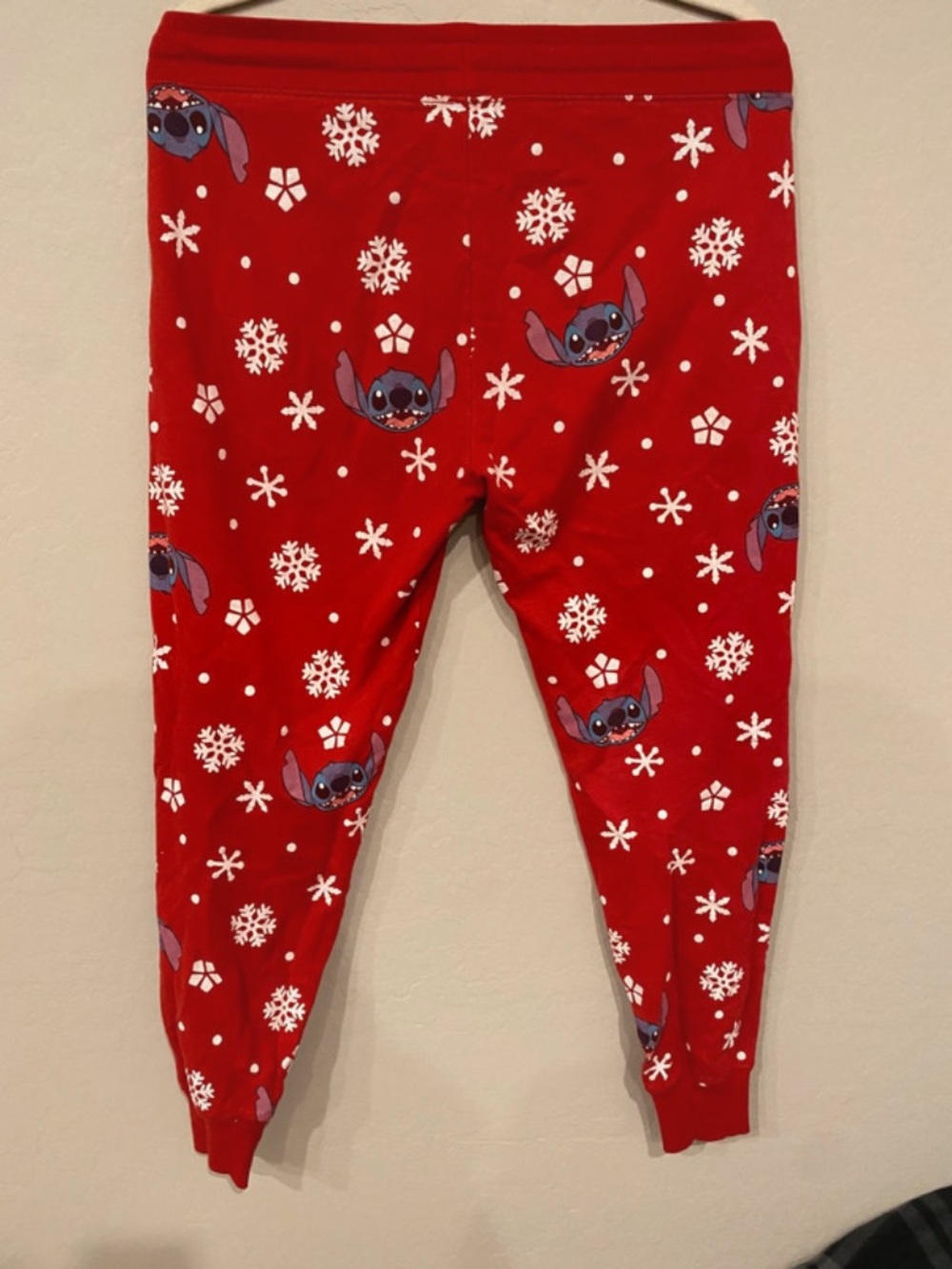 Disney Red Stitch Snowflake Jogger Pants - Picture 5 of 10